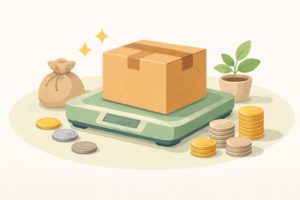 ゆうパック集荷の料金イメージを分かりやすく表したイラスト