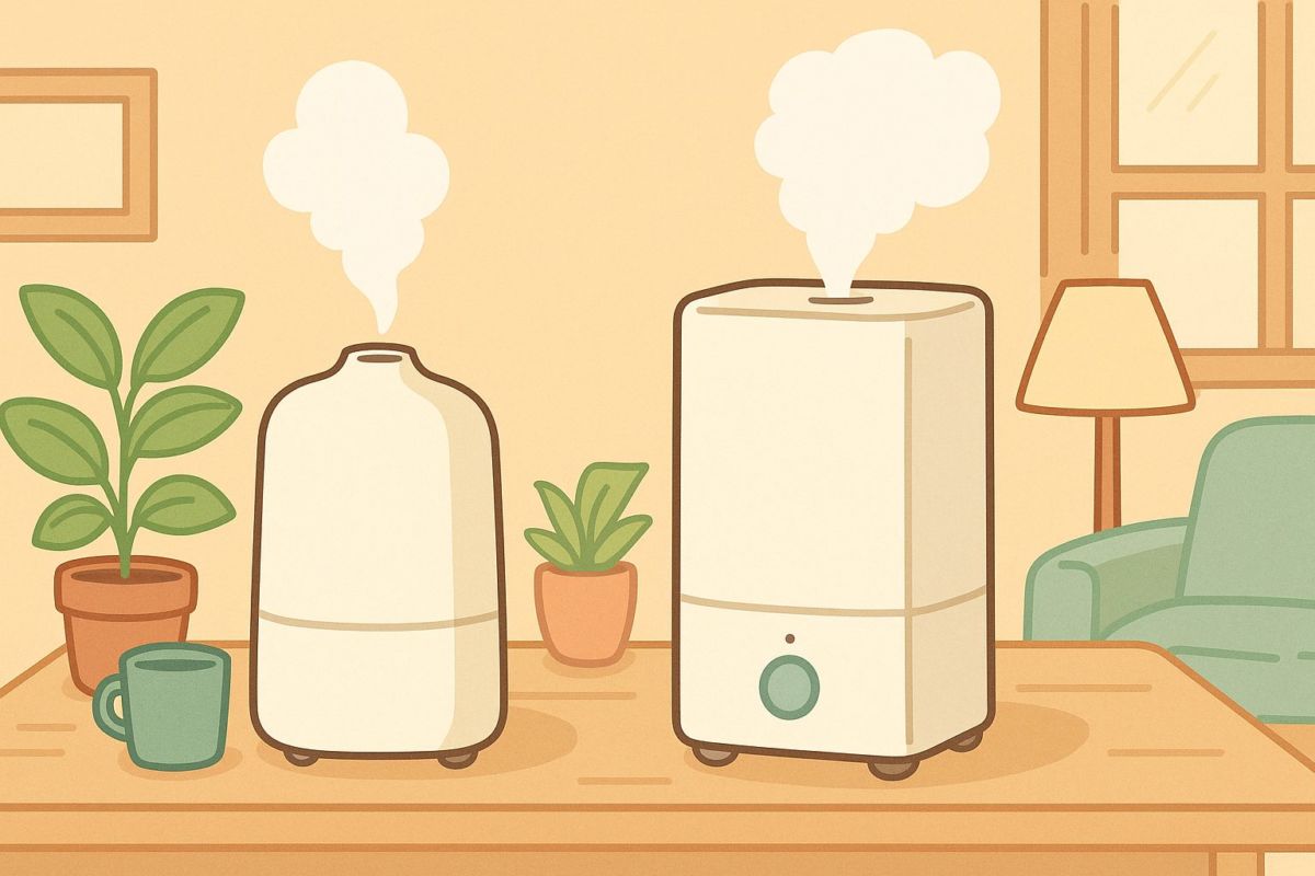 EE-DC50とEE-DE50を比較する加湿器イメージ