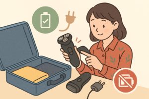 安全に電動シェーバーを預ける方法