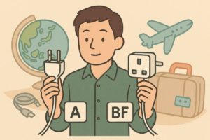 AタイプとBFタイプのコンセントを比較するイラスト