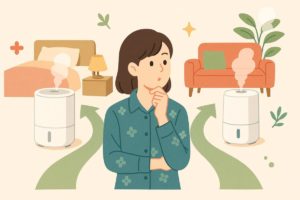 EE-DC50とEE-DE50の選び方をイメージする分岐イラスト