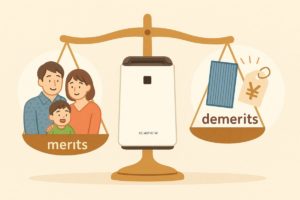 KC-40TH7-Wのメリットとデメリットを表現した挿絵