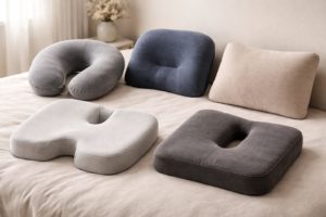 旅行向け腰痛クッションの形状バリエーション